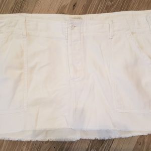 American Eagle Button Up, White Jean Skirt. Sz~18